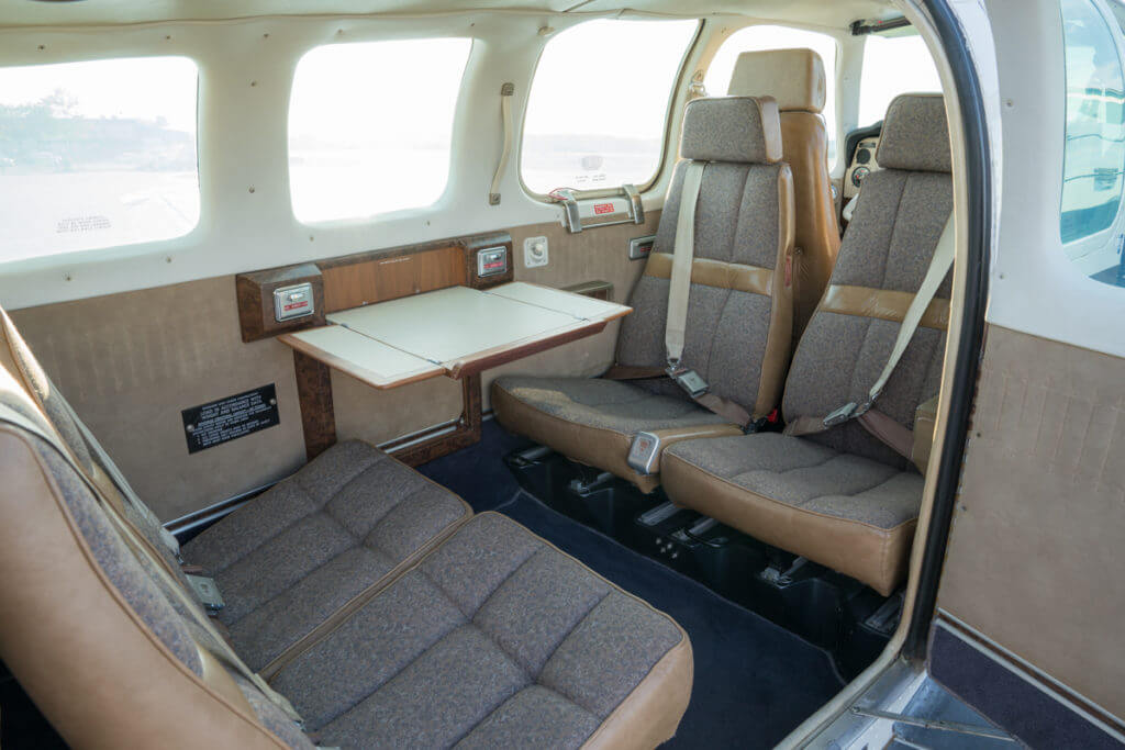 beechcraft bonanza interior